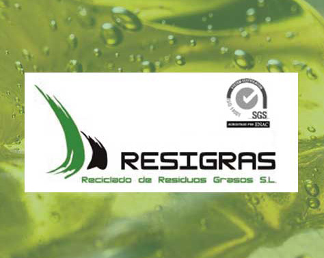 Logotipo Resigras, empresa de gestión de residuos
